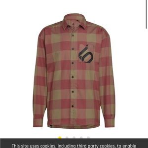 Mens bike Five Ten flannel NWT